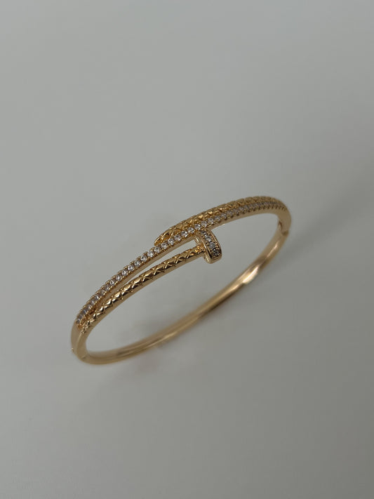 Diamond Nail Bracelet