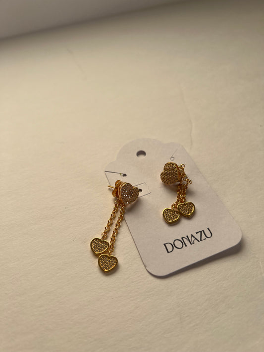 Dangling Hearts Earrings