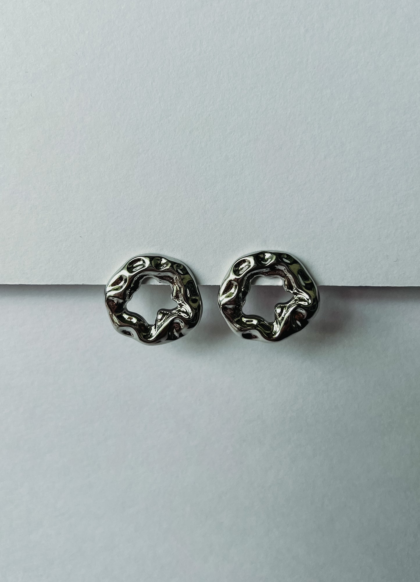 Asymmetrical Circle Earring