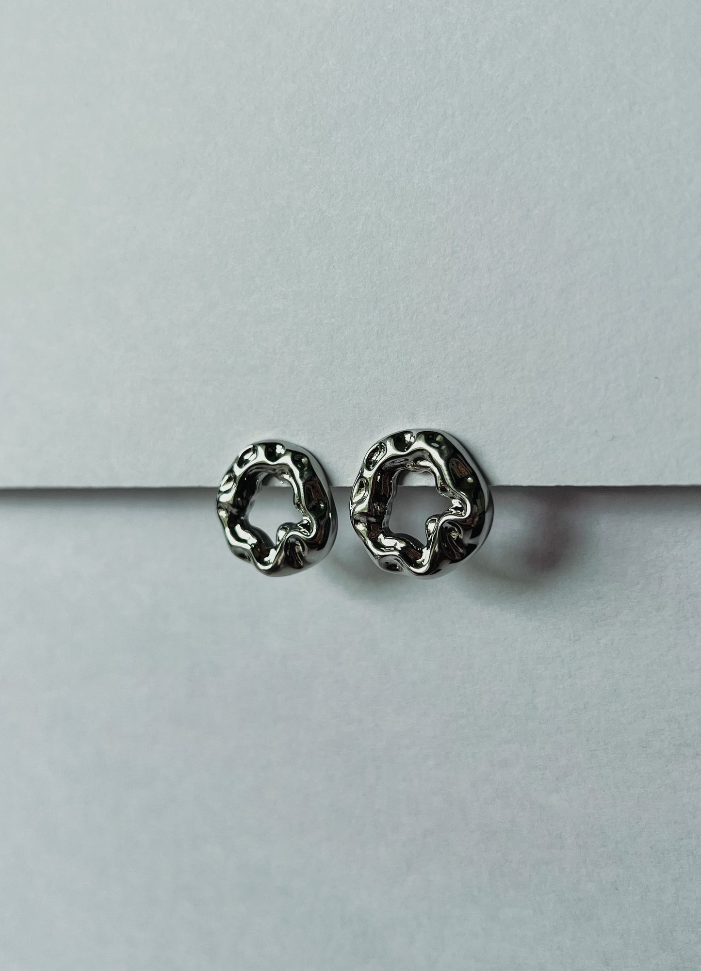 Asymmetrical Circle Earring