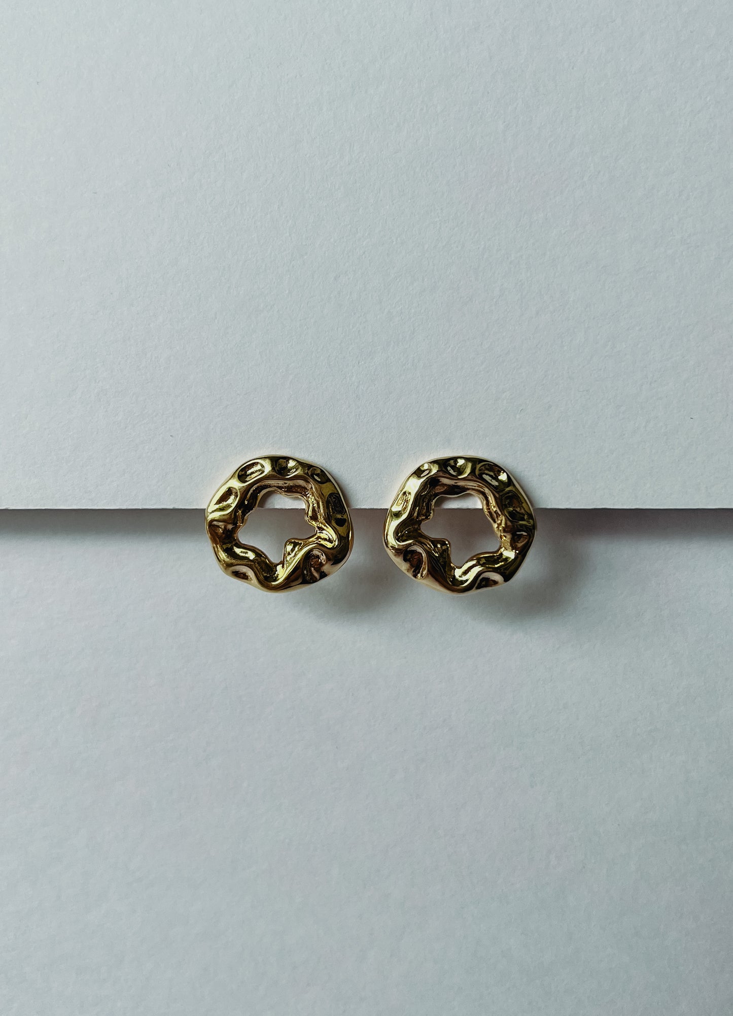 Asymmetrical Circle Earring