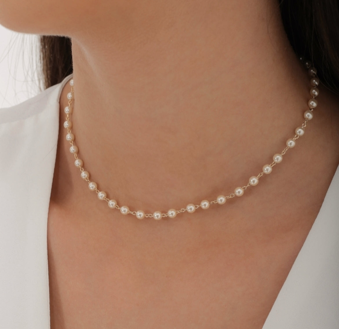 Pearl Choker Necklace